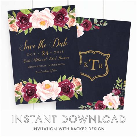 Free Customizable Save The Date Templates