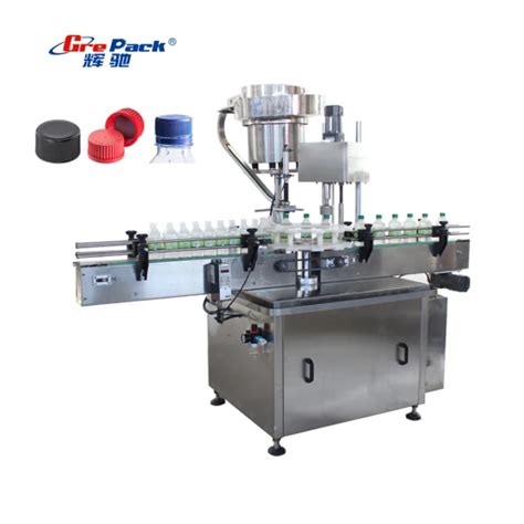 Automatic Single Head Rotary Screw Capping Machine For Plastic Glass