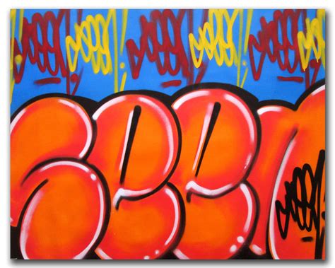 GRAFFITI ARTIST SEEN - "Bubble w/Tags 3 - Painting | DirtyPilot