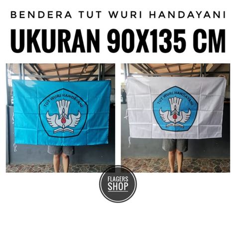 Jual Bendera Tut Wuri Handayani Ukuran X Cm Biru Muda Kota