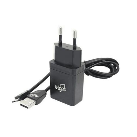 Kit Elg Kt510wc Carregador De Parede Micro USB Preto Carregador