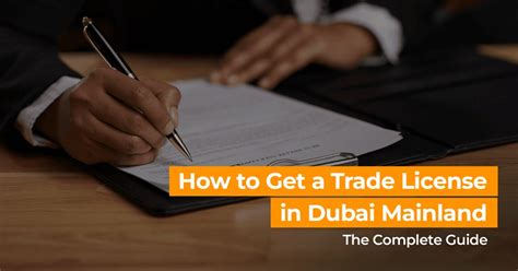 Get Dubai Mainland Trade License