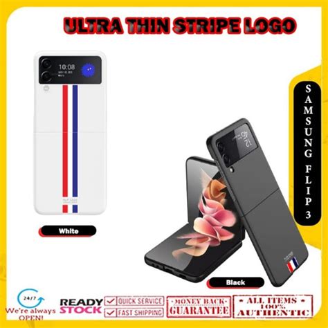 Jual Case Samsung Galaxy Z Flip 3 Flip3 Ultra Thin Stripe Casing