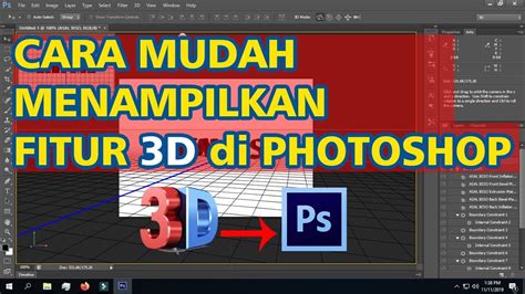 Cara Menambahkan Fitur 3d Di Photoshop Cs6 Youtube