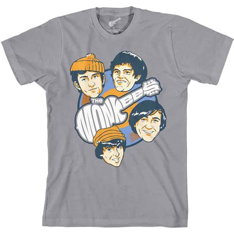 The Monkees Unisex T Shirt Vinyl Heads Wholesale Only And Official Licensed