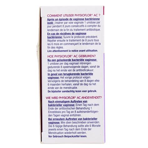 Physioflor Gel Vaginal Unidoses En Vente Chez Illicopharma