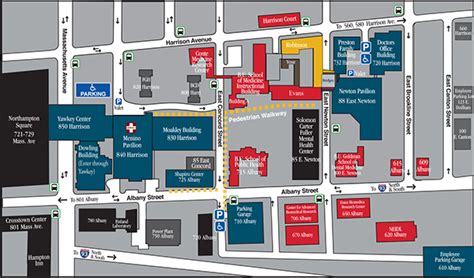 Boston Medical Center Campus Map Redesign on MassArt Portfolios