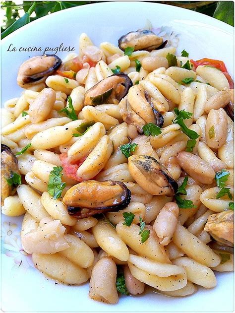 Cavatelli Cozze E Fagioli La Cucina Pugliese Cucina Tipica Pugliese