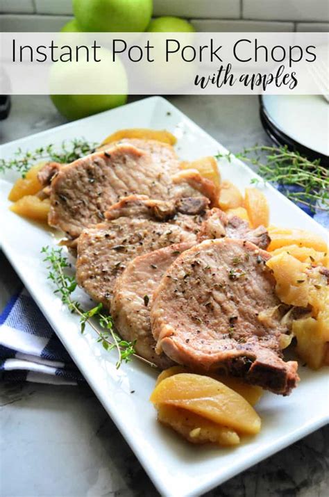 Instant Pot Pork Chops with Apples - Katie's Cucina