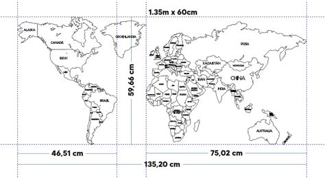 Mapamundi Realista Con Divisi N Pol Tica De Co Designs