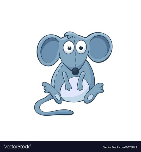 Cartoon Mouse Royalty Free Vector Image Vectorstock