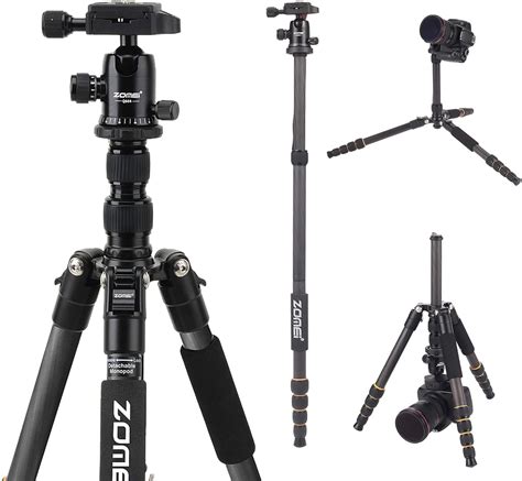 Amazon YESSBON ZOMEI Carbon Fiber Q666C Tripod Heavy Duty