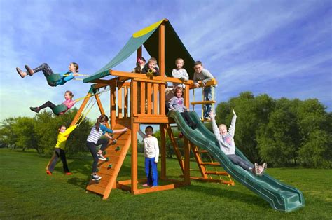 Straight-Base Dreamscape Swing Set & Playset | With Picnic Table