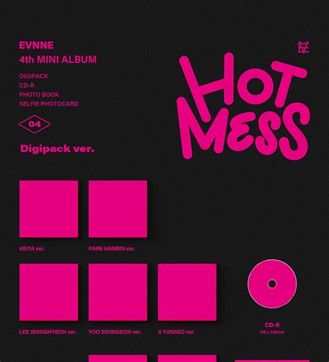 DIGIPACK Ver EVNNE HOT MESS Th Mini Album Th Feb Shopee Thailand