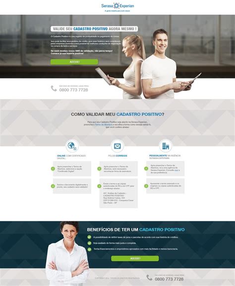 Landing Page Serasa Experian