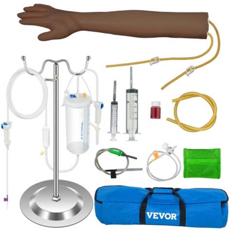 vevor intravenous practice arm kit phlebotomy arm pvc dark skin