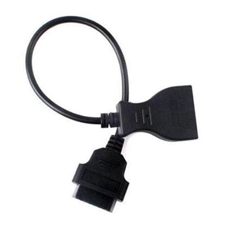 Obd2 Extension Cable 12 Pin To 16 Pin Female Obd1 Obdii Connector Adapter For Gm Vehiclescar