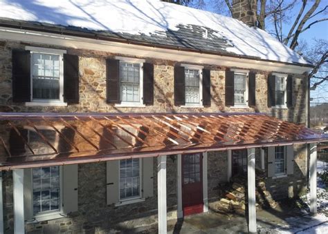 Copper Standing Seam Porch Roof