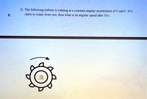 Solved The Following Turbine Is Rotating At A Constant Angular