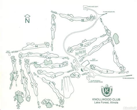 Knollwood Club - Layout Map | Course Database