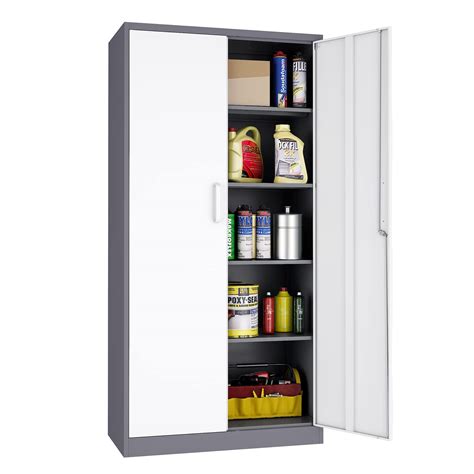 Buy Metal Garage Storage Cabinet 71 Inch Tall Cabinet With Adjustable