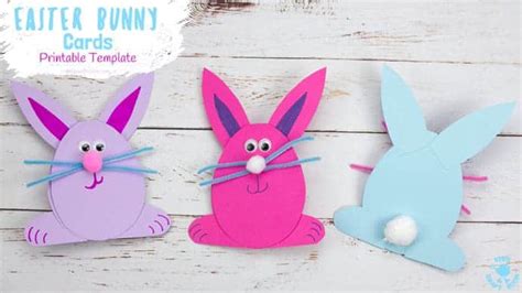 Easy Peasy Easter Bunny Cards - Kids Craft Room