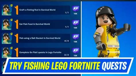 Lego Fortnite: Try Fishing Quests Guide [v28.30 Update]