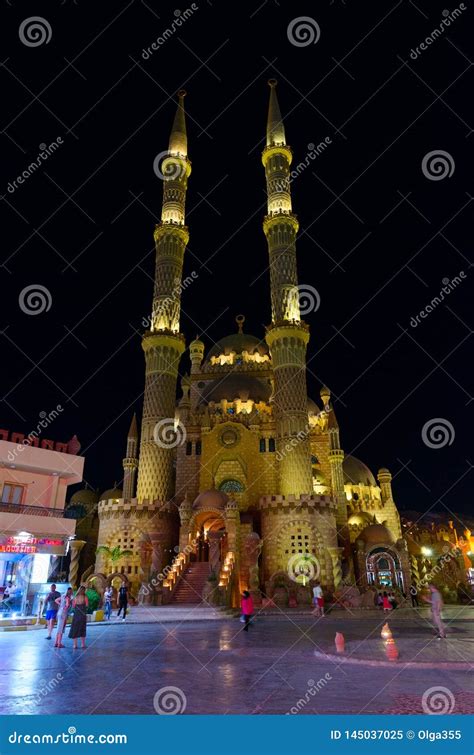 Al Sahaba Mosque In Old Market Beautiful Evening View Sharm El Sheikh