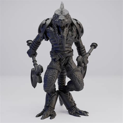 Hot Goblin リザードフォーク斧使い ミニチュア ホットゴブリン TRPG 蛮族