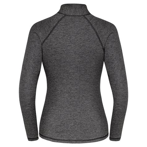 Bluza Termoaktywna Halsa Golf Women Graphite Melange Black Fjord Nansen