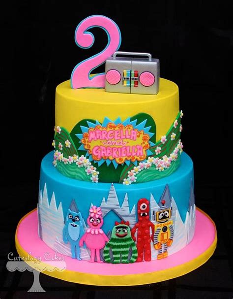 Yo Gabba Gabba Cake - Decorated Cake by Cuteology Cakes - CakesDecor