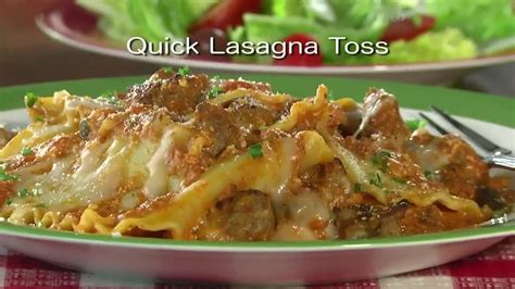 Mr Food Quick Lasagna Toss September Youtube