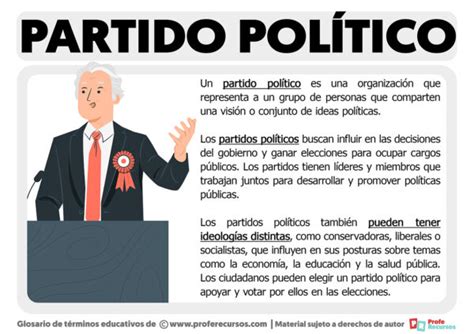 Qu Es Un Partido Pol Tico Definici N