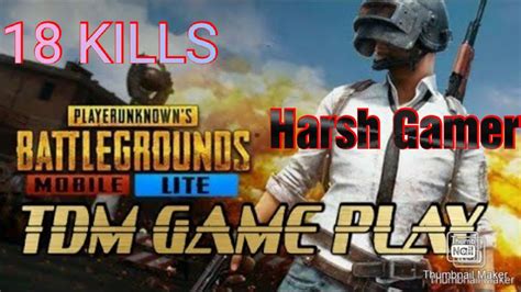 Pubg Mobile Lite Tdm Full Rush Gameplay Harsh Gamer Kills New Record