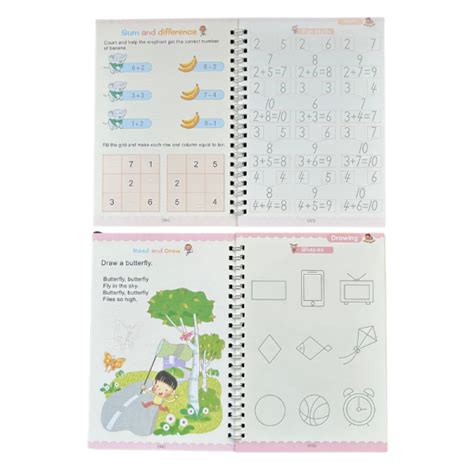 Set 4 Cuadernos Mágicos Caligrafía Reutilizables Juguetes Madera Chile