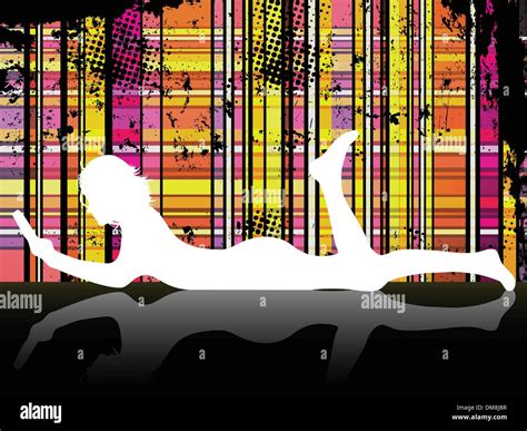 Girl Laying Stock Vector Images Alamy