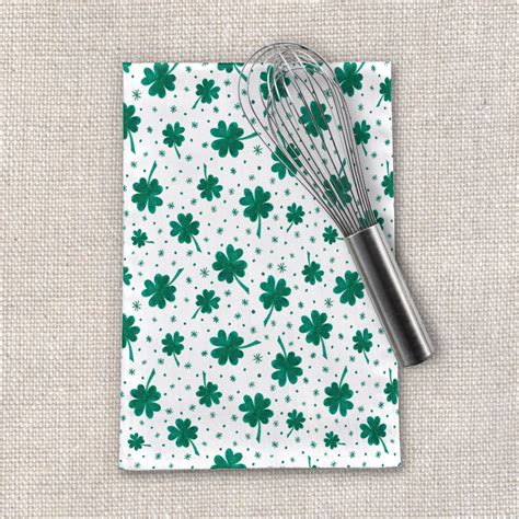 Four Leaf Clover St Patricks Day Tea Towel Wholesale Lauren