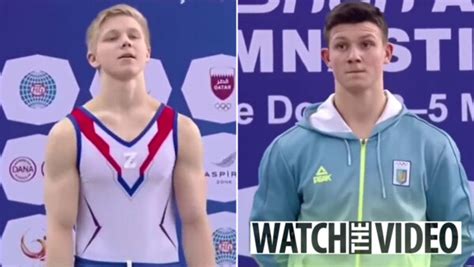 Russian Gymnast Ivan Kuliak Wears ‘z War Symbol On Medal Podium Next