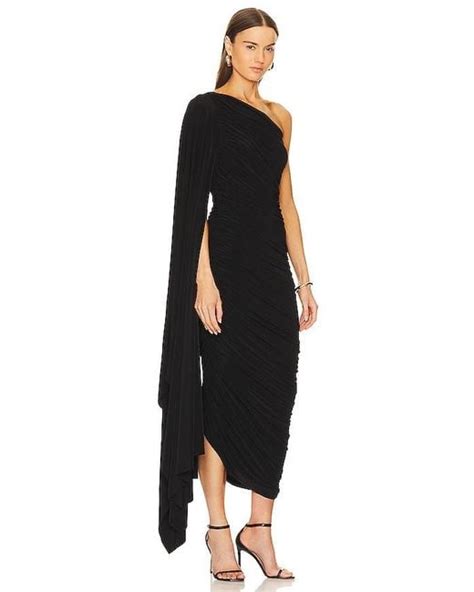 Norma Kamali Diana Gown W Sleeve In Black Lyst