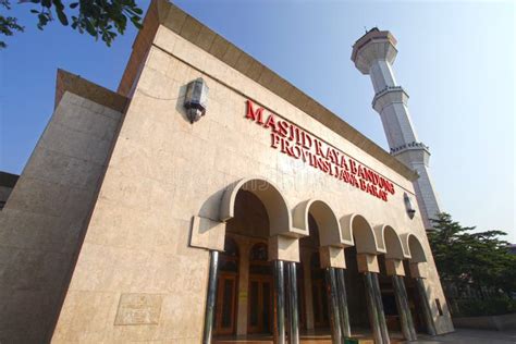 Masjid Raya or Grand Mosque in Bandung, Indonesia Editorial Image - Image of clear, culture ...