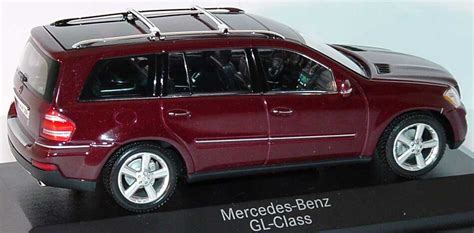 Mercedes Benz GL Klasse X164 Carneolrot Met Werbemodell Minichamps