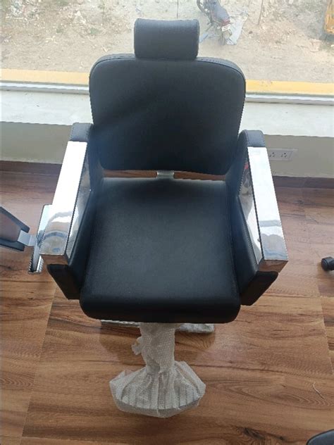 Black Stainless Steel Salon Chair With Footrest At Rs In Chennai