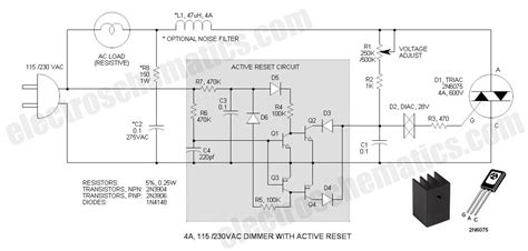 Triac Dimmer Circuit Diagram