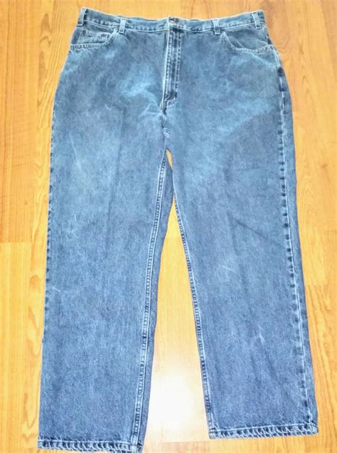 Mens Levi Loose Low Loose Boot Denim Jeans Loose Fit Size W40 Wide By