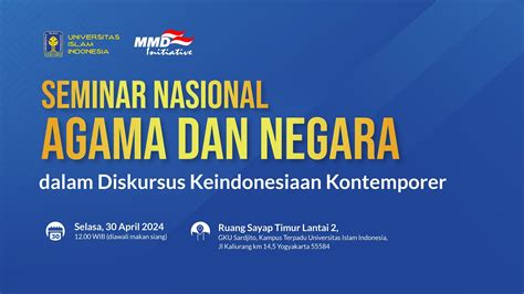 Seminar Nasional Agama Dan Negara Dalam Diskursus Keindonesiaan