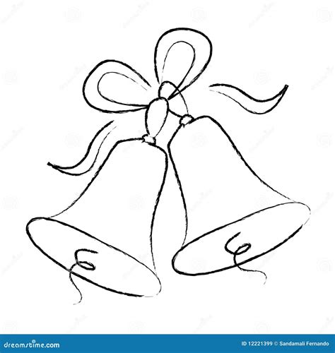 Wedding bells clipart black and white free