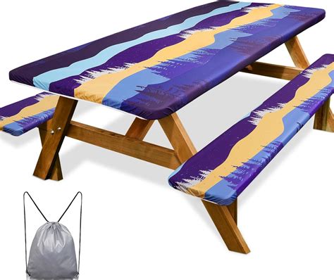 Amazon ICOSY Picnic Table Cover With Bench Covers 30 X 72 Inch