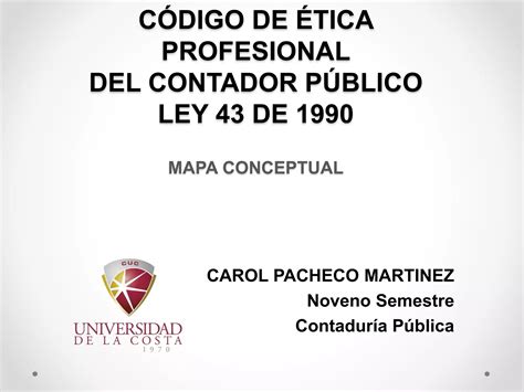 Código De ética Profesional Del Contador Público Ppt