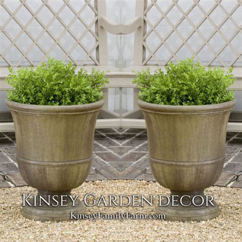 Fairfield Urn Large Cast Stone Planters Kinsey Garden Decor