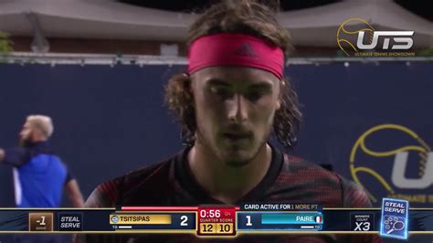 Hotshot Stefanos Tsitsipas Hits A Stunning Passing Shot Youtube